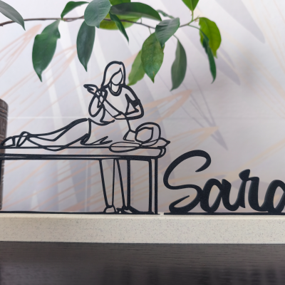 Placa Personalizada para Fisioterapeuta