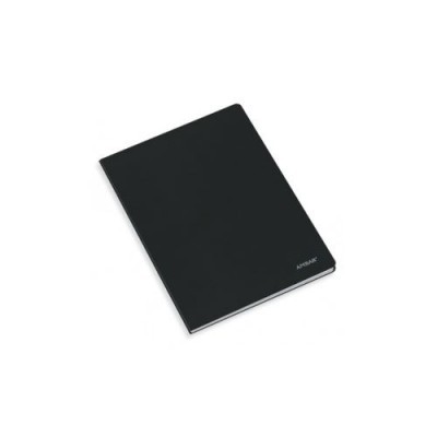 Caderno A5 Ambar Capa Preta Agrafado 80 Folhas