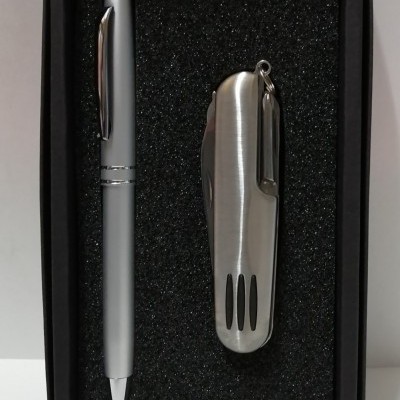 Conjunto Caneta + Canivete