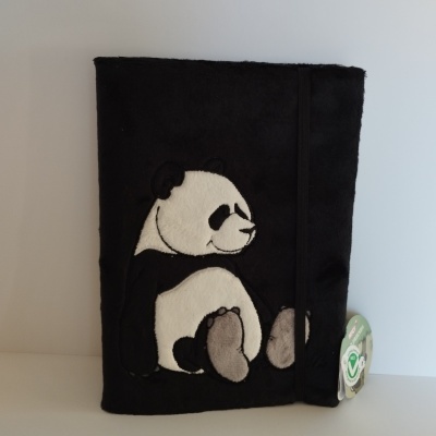 Nici - caderno liso c/ capa peluche Panda