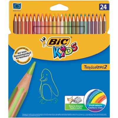 Lápis Cor Bic Kids Tropicolors Cx24
