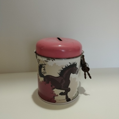 Nici - mealheiro em lata c/ chave horse