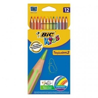 Lápis Cor Bic Kids Tropicolors Cx12