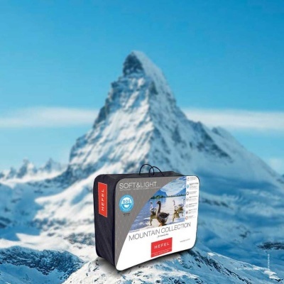 Edredão HEFEL MATTERHORN 240x220 cm - Penugem e penas de ganso - Genuíno e certificado