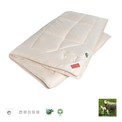 Edredão HEFEL BIO WOOL 260x240 cm - Conforto Clássico, Biológico, Natural
