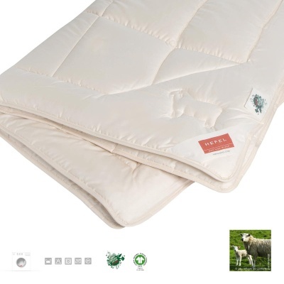 Edredão HEFEL BIO WOOL 260x240 cm - Conforto Clássico, Biológico, Natural