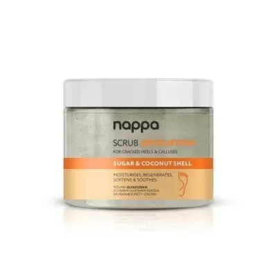Esfoliante para Pés com Açúcar Natural e Casca de Coco Nappa   350 g