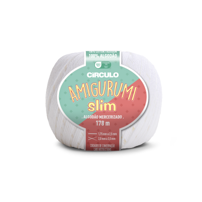 Amigurumi Slim 8001 Branco