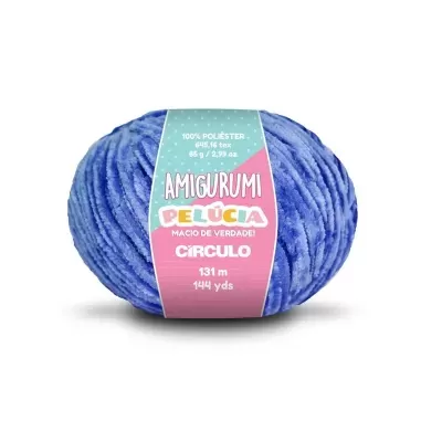 Amigurumi Pelúcia  - 2829 Azul Bic