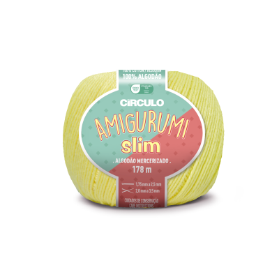 Amigurumi Slim 1730 Amarelo-Candy