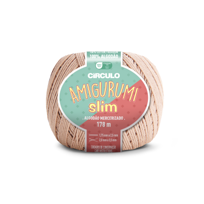 Amigurumi Slim 7650 Amêndoa