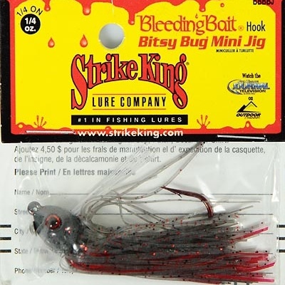 Amostra Strike King® Bitsy Bug®  Mini Jig