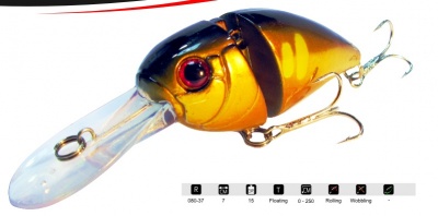 Amostra Awa-Shima Crank Charlie Soldier 7cm