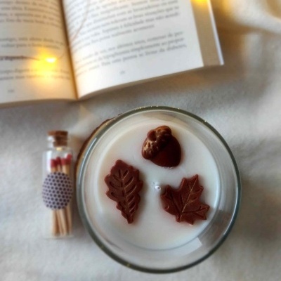 Vela aromática com fósforos - "Noite Aconchegante"