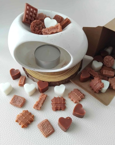 Kit Difusor + Wax melts "Baunilha da Polinésia Francesa"