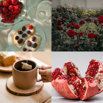 Vela Frutos Vermelhos