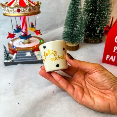 Copo Café Marselha Versão Natal (Personalizado e pronto para envio)