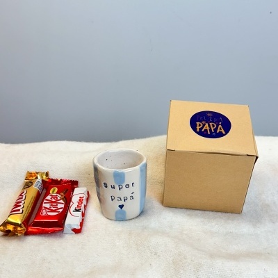 Berlim | Box Edição Pai – Copo de Café + Chocolates (Envio Imediato)