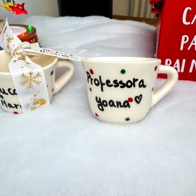 Chávena Café Monaco (Personalização Disponível Pintado à mão)