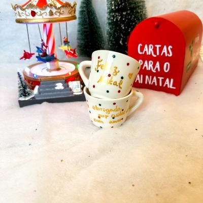 Chávena Café Monaco Versão Natal (Personalizado e pronto para envio)
