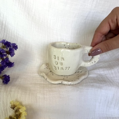 Conjunto Café Milão Padrinho (Personalizado e pronto para envio)