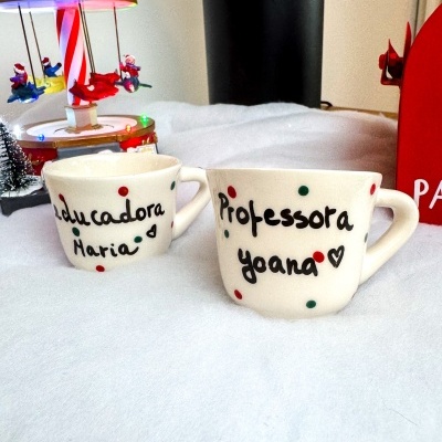 Chávena Café Monaco (Personalização Disponível Pintado à mão)
