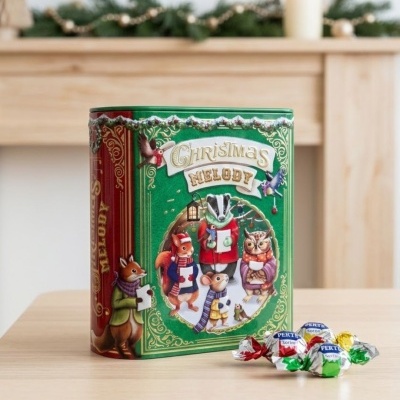 Bombons | Lata Livro Christmas Melody 300g