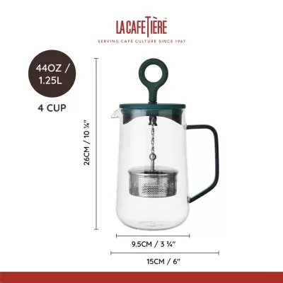 Bule de Vidro 1,25L | Modelo "Gyro Azul" La Cafetière