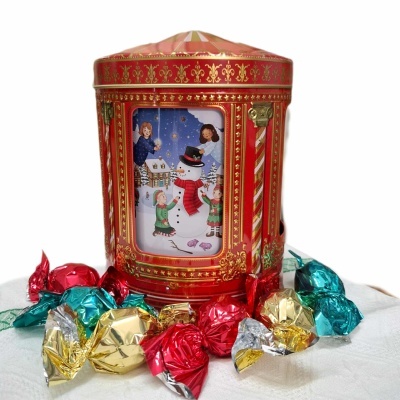 Bombons | Lata Carrocel Musical Anjos e Gnomos 200g