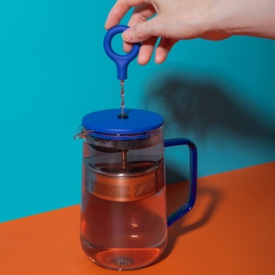 Bule de Vidro 1,25L | Modelo "Gyro Azul" La Cafetière