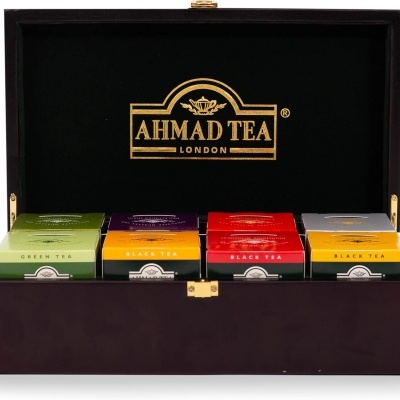 Seleção de Chás Caixa de Madeira 80 Saq. | AHMAD TEA