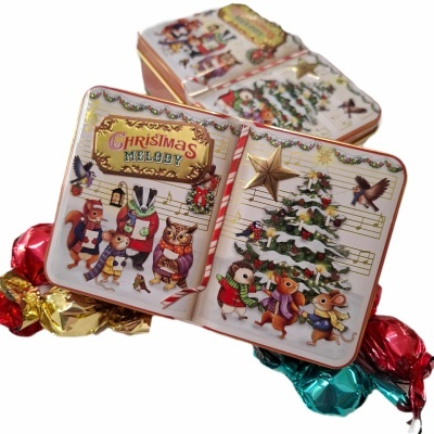Bombons | Lata Mini Livro Christmas Melody 100g