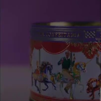 Lata de Bolachas Carrossel Musical 300g | Maria Confeitaria