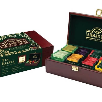 Seleção de Chás Caixa de Madeira 80 Saq. | AHMAD TEA