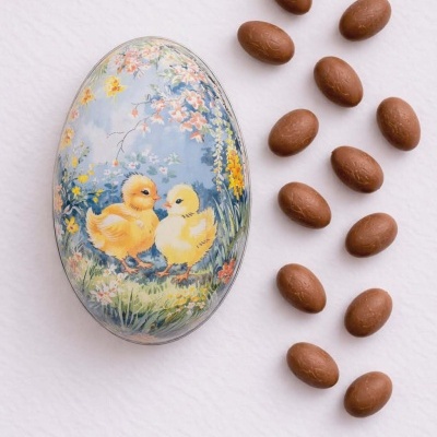 Bombons | Lata Ovos Metálicos Vintage 100g (3 Padrões)