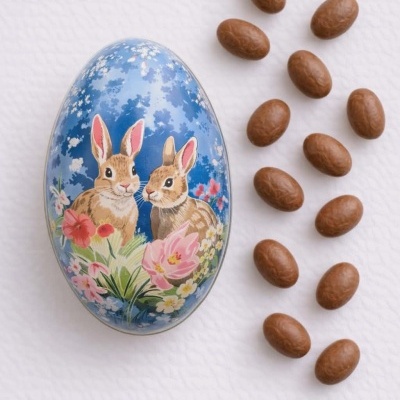 Bombons | Lata Ovos Metálicos Vintage 100g (3 Padrões)