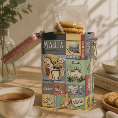 Lata de Bolachas com Caramelo Salgado  150g | Maria Confeitaria