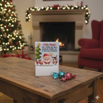 Bombons | Miminho c/ Frase - Luz (6 Bombons)