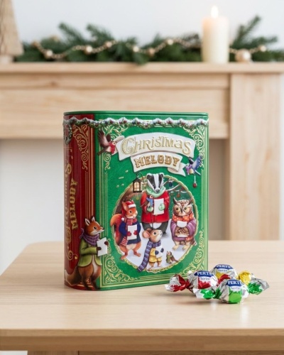 Bombons | Lata Livro Christmas Melody 300g