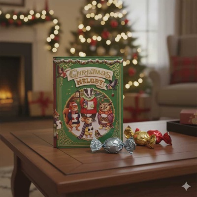 Bombons | Lata Livro Christmas Melody 300g