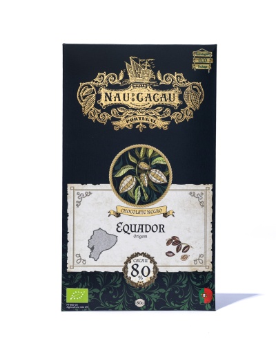 Tablete Chocolate Equador 80% Cacau | Nau do Cacau