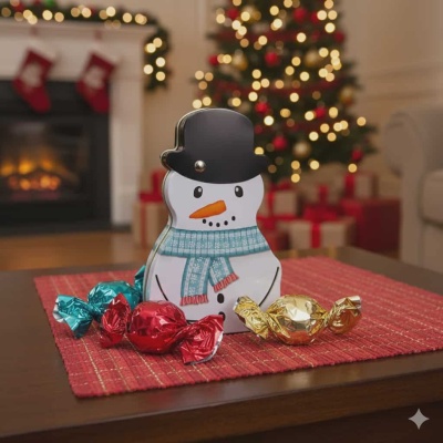 Bombons | Lata Figura Boneco de Neve 70g