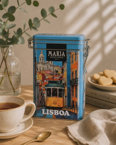 Lata "Lisboa" Biscoitos de Manteiga  150g | Maria Confeitaria