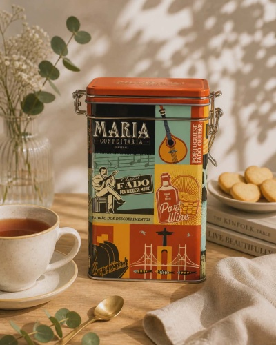 Lata "Portugalidade" Biscoitos de Manteiga  150g | Maria Confeitaria