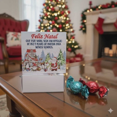 Bombons | Miminho c/ Frase - Paz (6 Bombons)