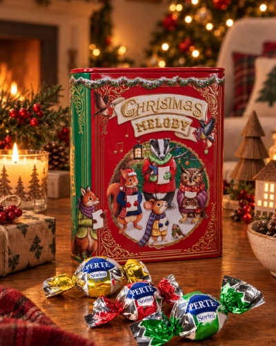 Bombons | Lata Livro Christmas Melody 300g