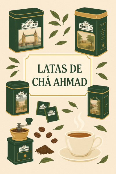 Latas de Chá Ahmad