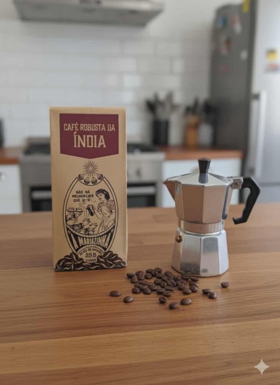 Café Robusta da Índia 200g | Seleção Especial d'A Mariazinha