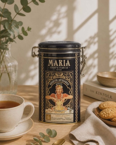 Lata Biscoitos de Manteiga 150g | Maria Confeitaria