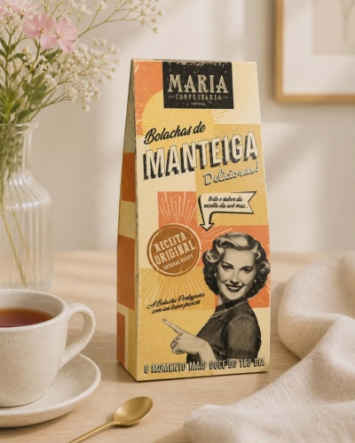 Bolachas de Manteiga 150g | Maria Confeitaria